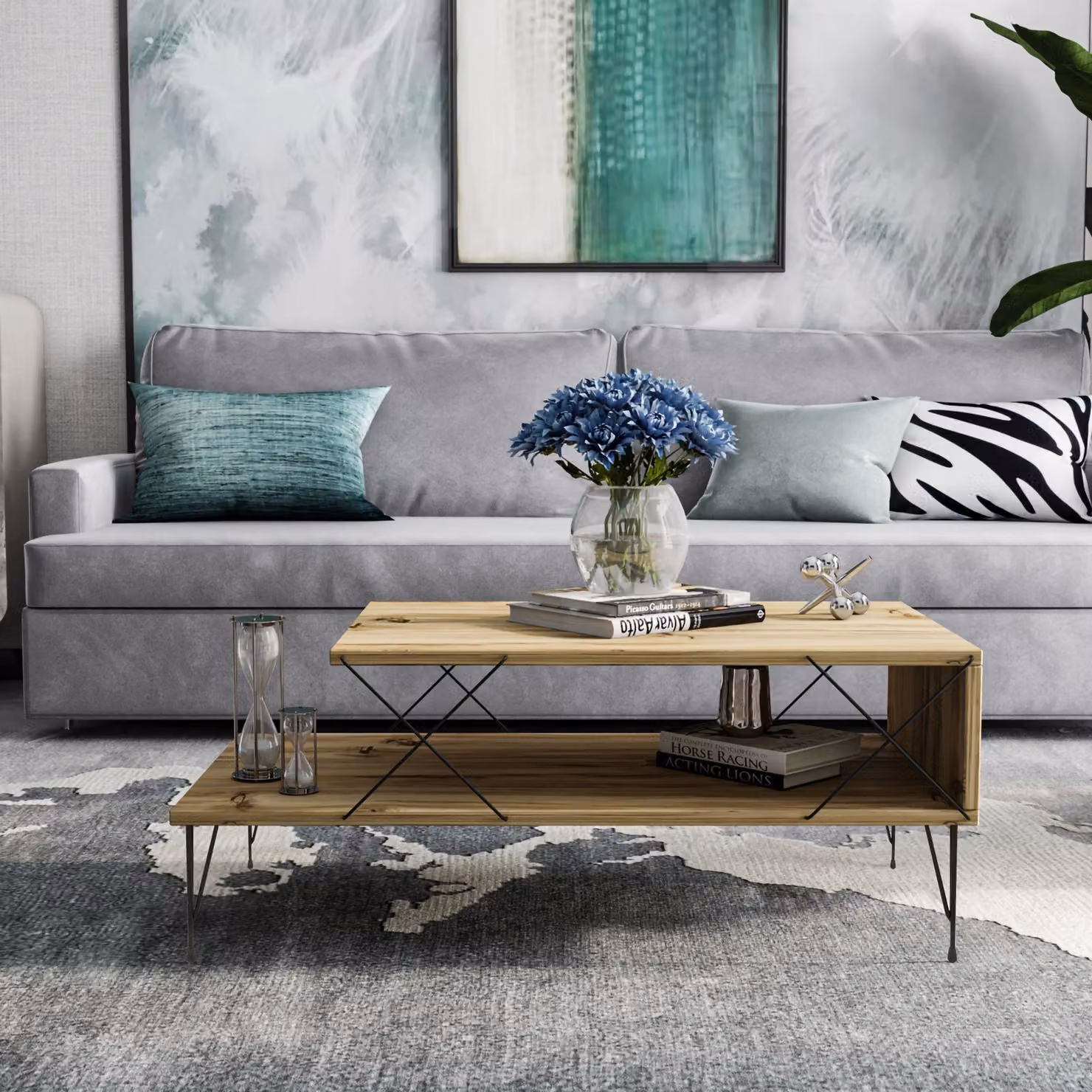 Skye Decor, Loira - Rovere, tavolini, rovere, 100 x 40 x 50 cm