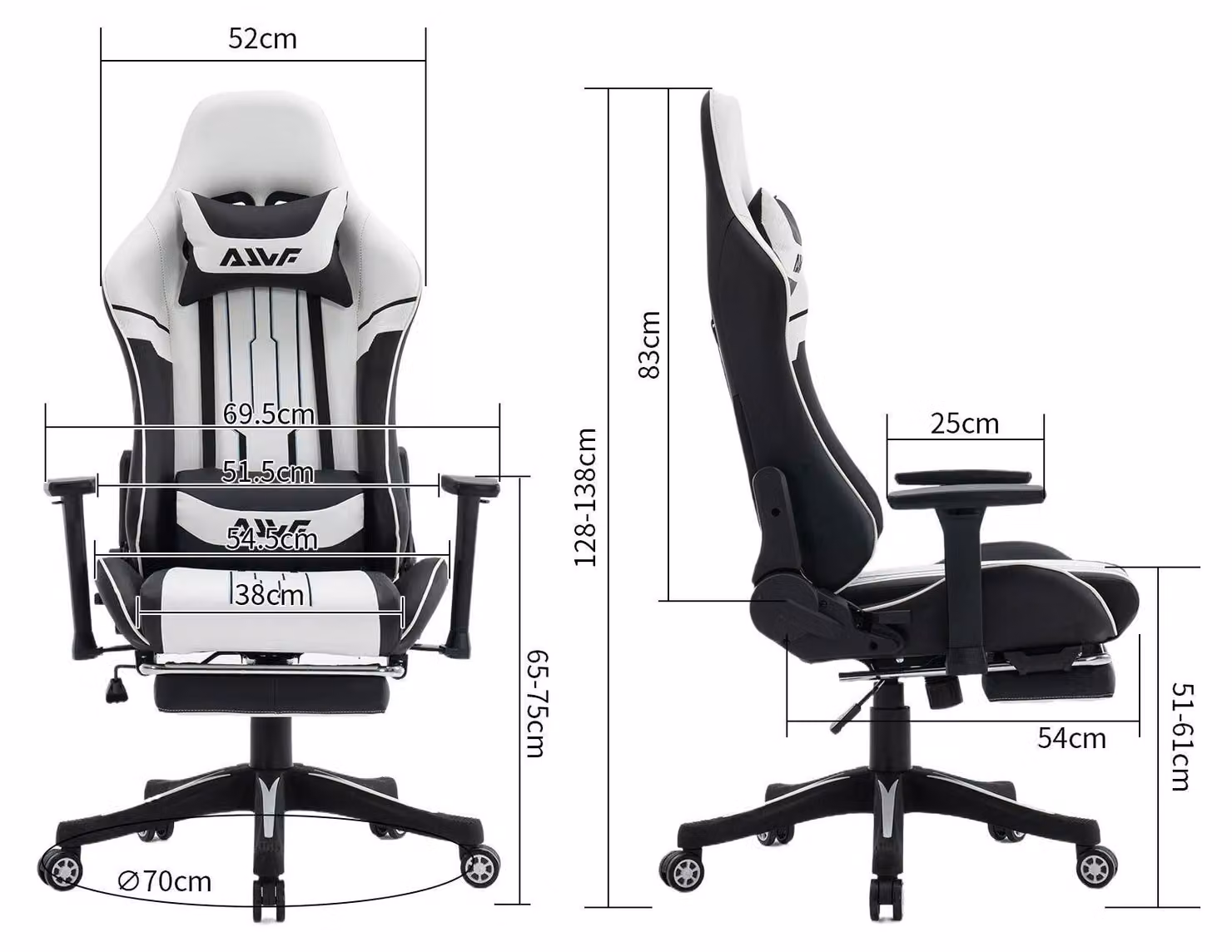Sedia da gaming - Sedia ergonomica da scrivania in ecopelle rosa