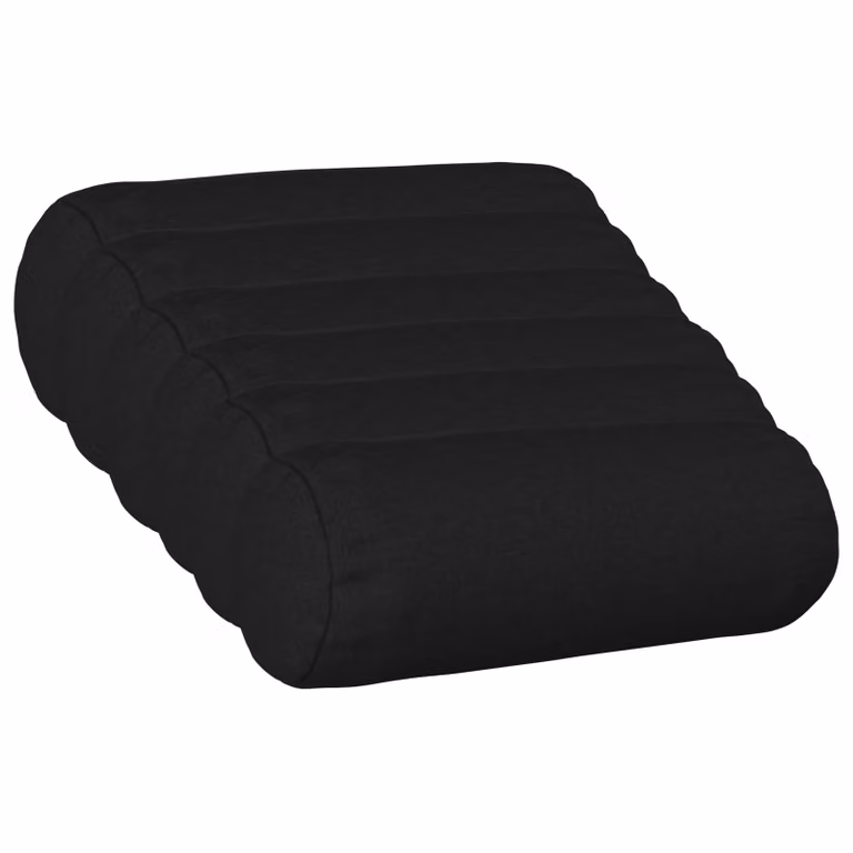 Set di 6 federe vidaXL HEERLEN nere in poliestere, forma ovale o rettangolare, Ø 15 x 40 cm