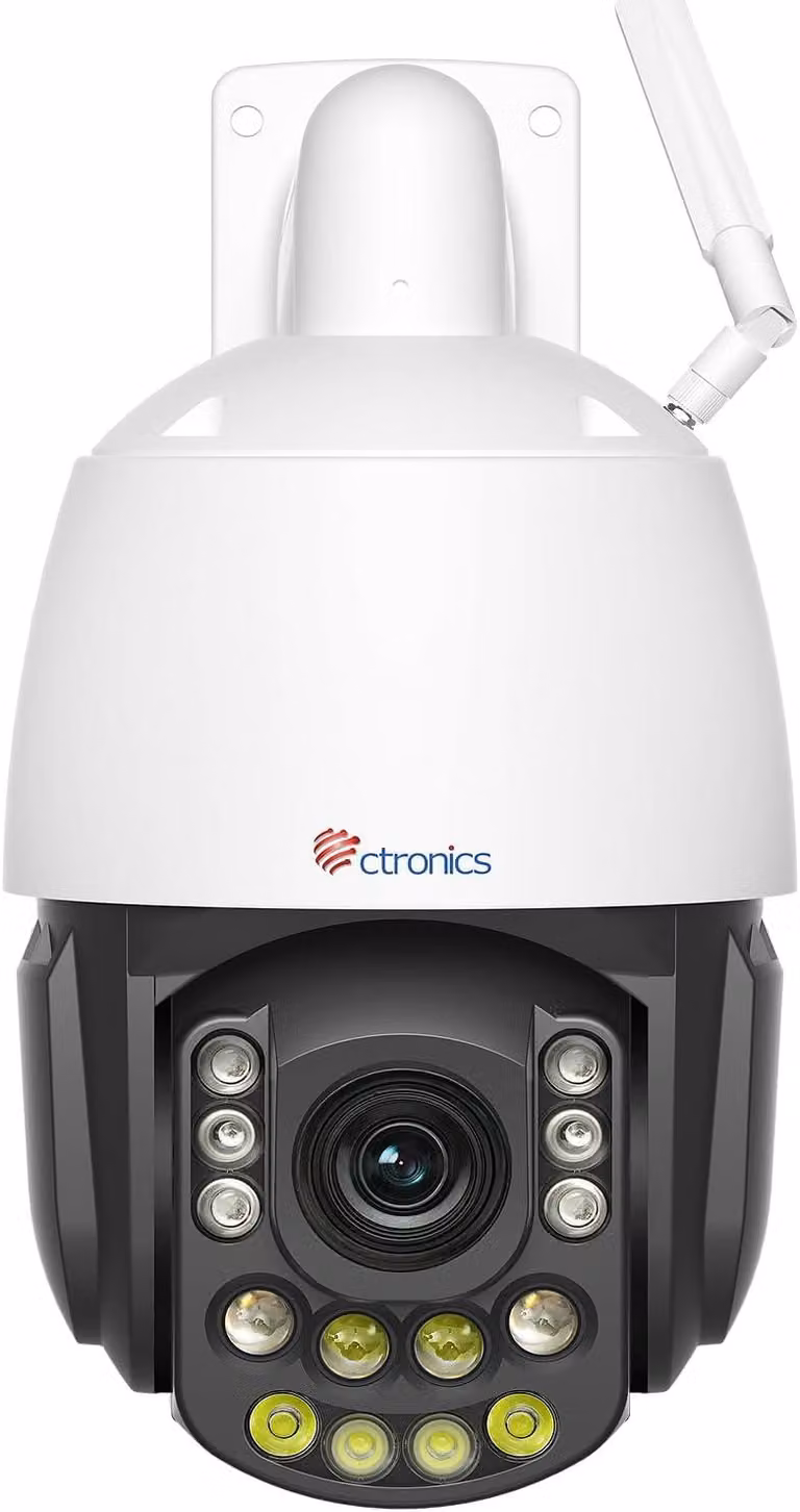 Telecamera di sorveglianza esterna, 5MP, zoom ottico 30x, risoluzione HD, corpo in metallo, visione notturna a colori