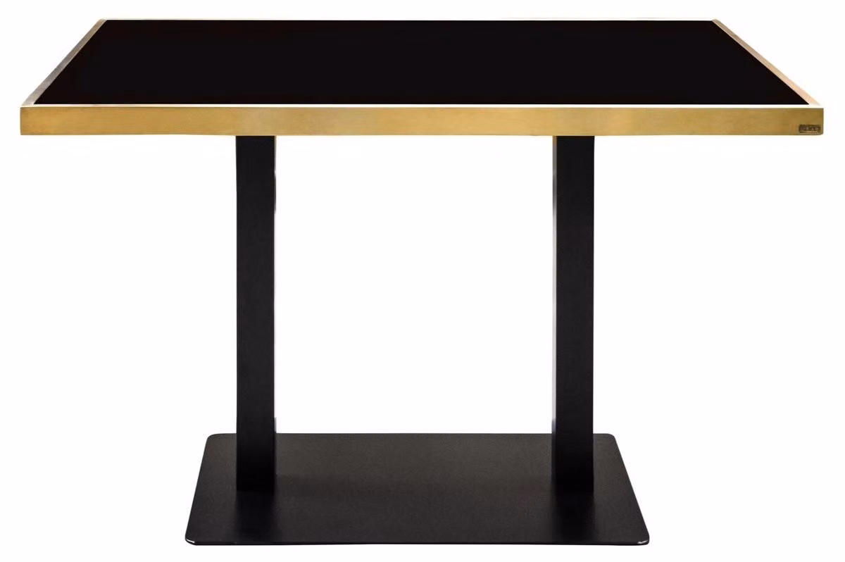 Casa Padrino tavolo da pranzo nero/oro 110 x 70 x h. 76 cm - Mobili per la sala da pranzo