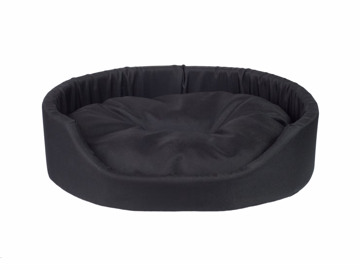 Letto per cani ovale BASIK nero taglia XS, S, M, L, XL, XXL, XXXL Taglia: XXXL - 100x89x19 cm