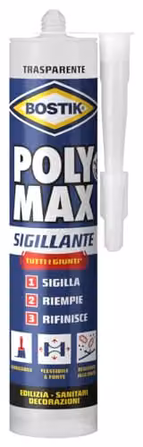 Bostik Poly Max Sigillante Trasparente Universale Verniciabile 280ml