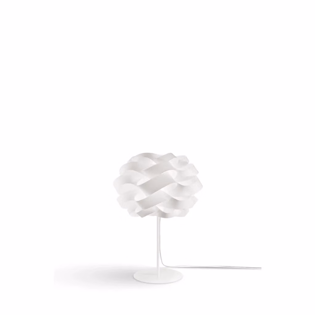 Lampada da scrivania moderna Cloud Linea Zero Polilux bianca in metallo e plastica con attacco E14 – 2
