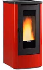 Stufa a pellet Extraflame Dahiana Plus 10kW colore Bordeaux Classe A+