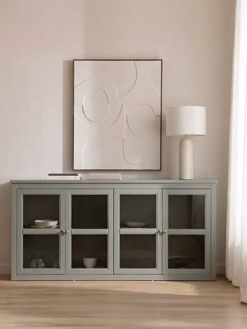 Credenza Versus Kenay Home verde moderna con finitura opaca