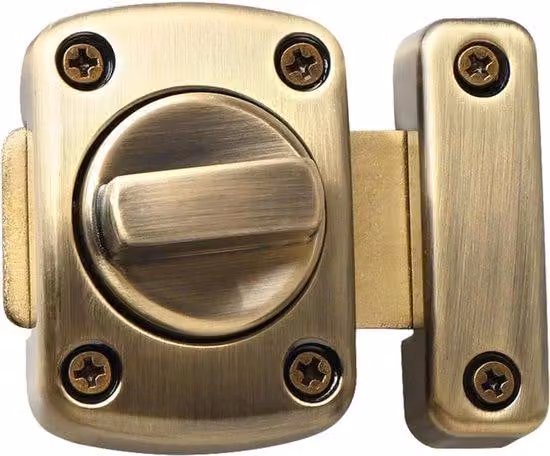 Serratura a doppia fessura in bronzo - Porta di sicurezza con grata girevole - Ferramenta
