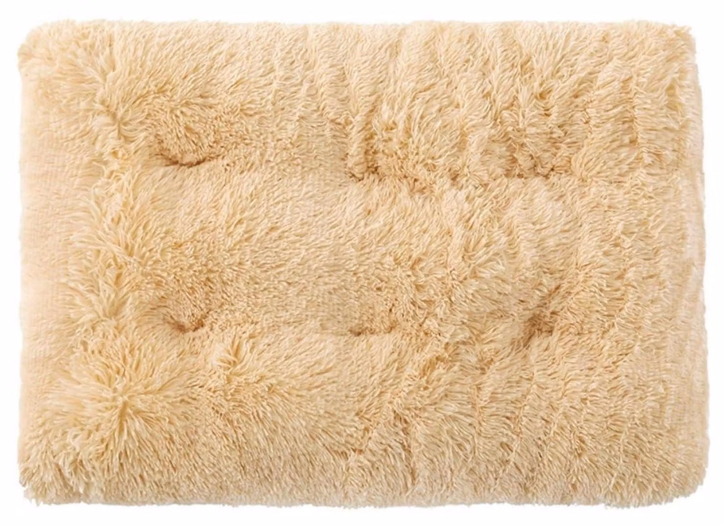 Cuccia per cani rettangolare, morbida e in peluche, ideale anche per gatti. Tessuto caldo e confortevole. Dimensioni: 55x40 cm. Colore: kaki