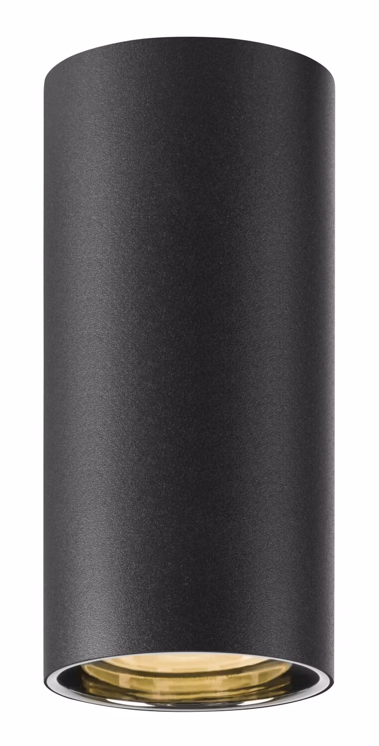 ASTO TUBE, plafoniera, cilindrica, GU10, 1x max. 10 W, nero
