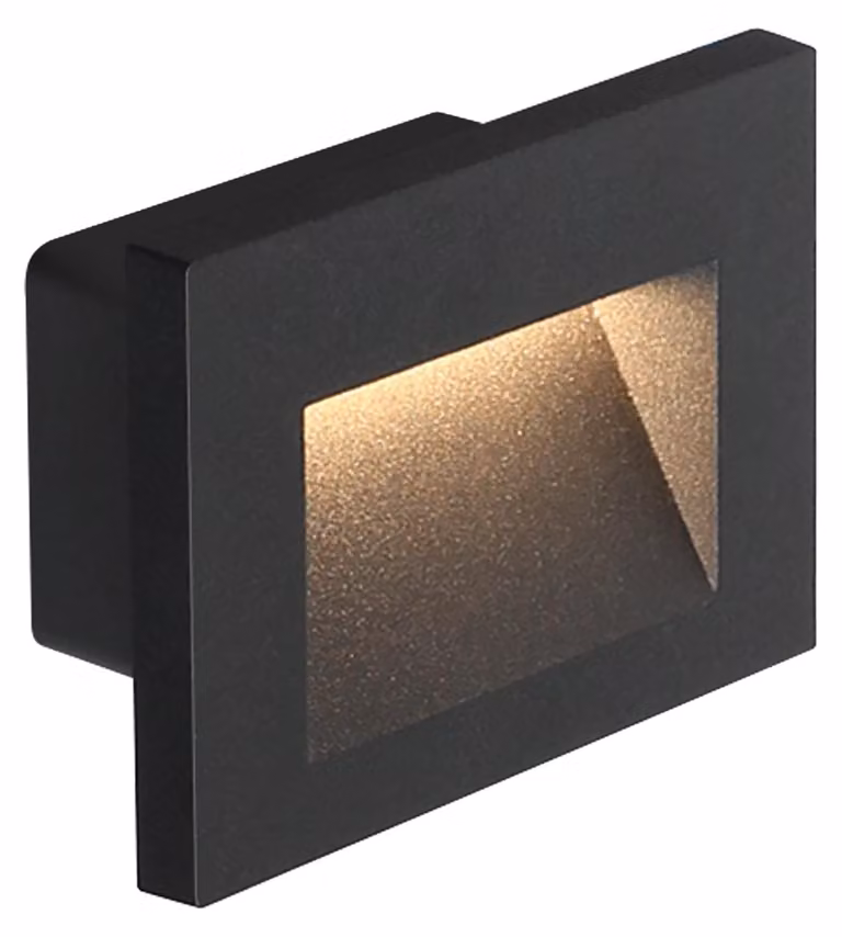Lampada da giardino a LED da incasso, 3W, 3000K, luce calda, grado di protezione IP65, alluminio