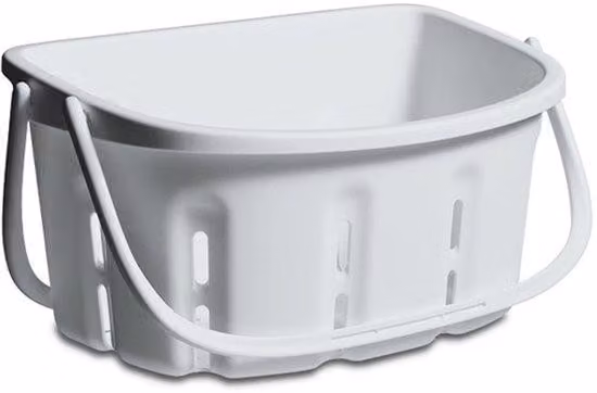 Copertura protettiva in plastica, portatile, con manico e foro di scarico, per articoli da bagno e alimenti