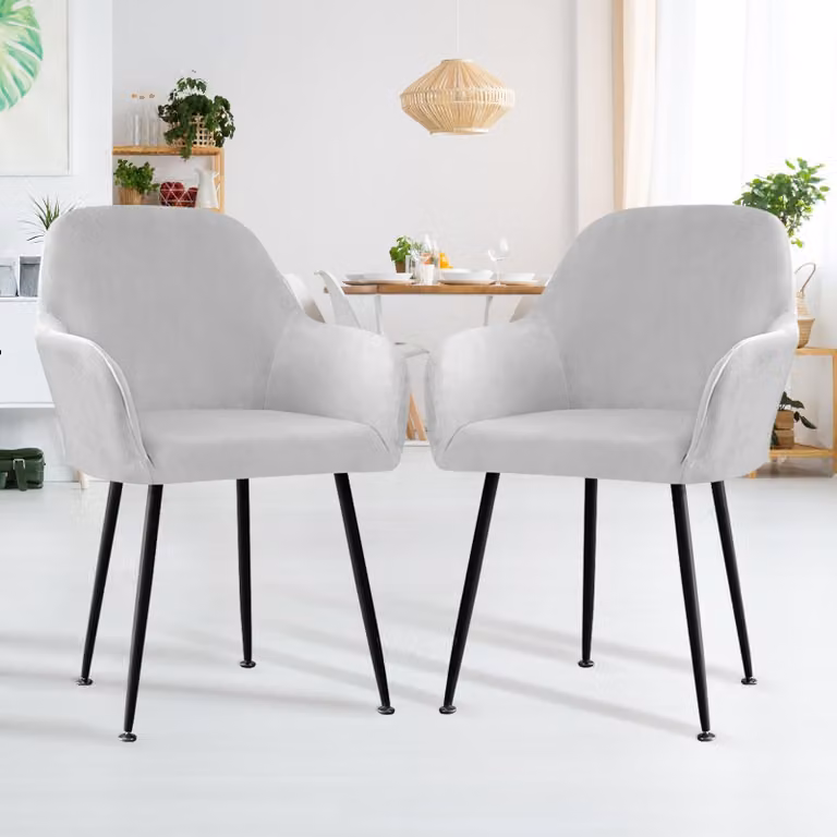 Coprisedili universali con braccioli, colore grigio chiaro