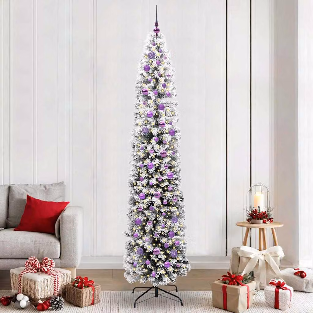 Maison Exclusive - Albero di Natale artificiale con 300 LED e supporto, verde, 240 cm