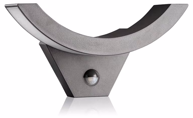 Lampada a LED da parete con sensore, 15W, 930 lumen, luce bianca fredda, grado di protezione IP54, colore antracite