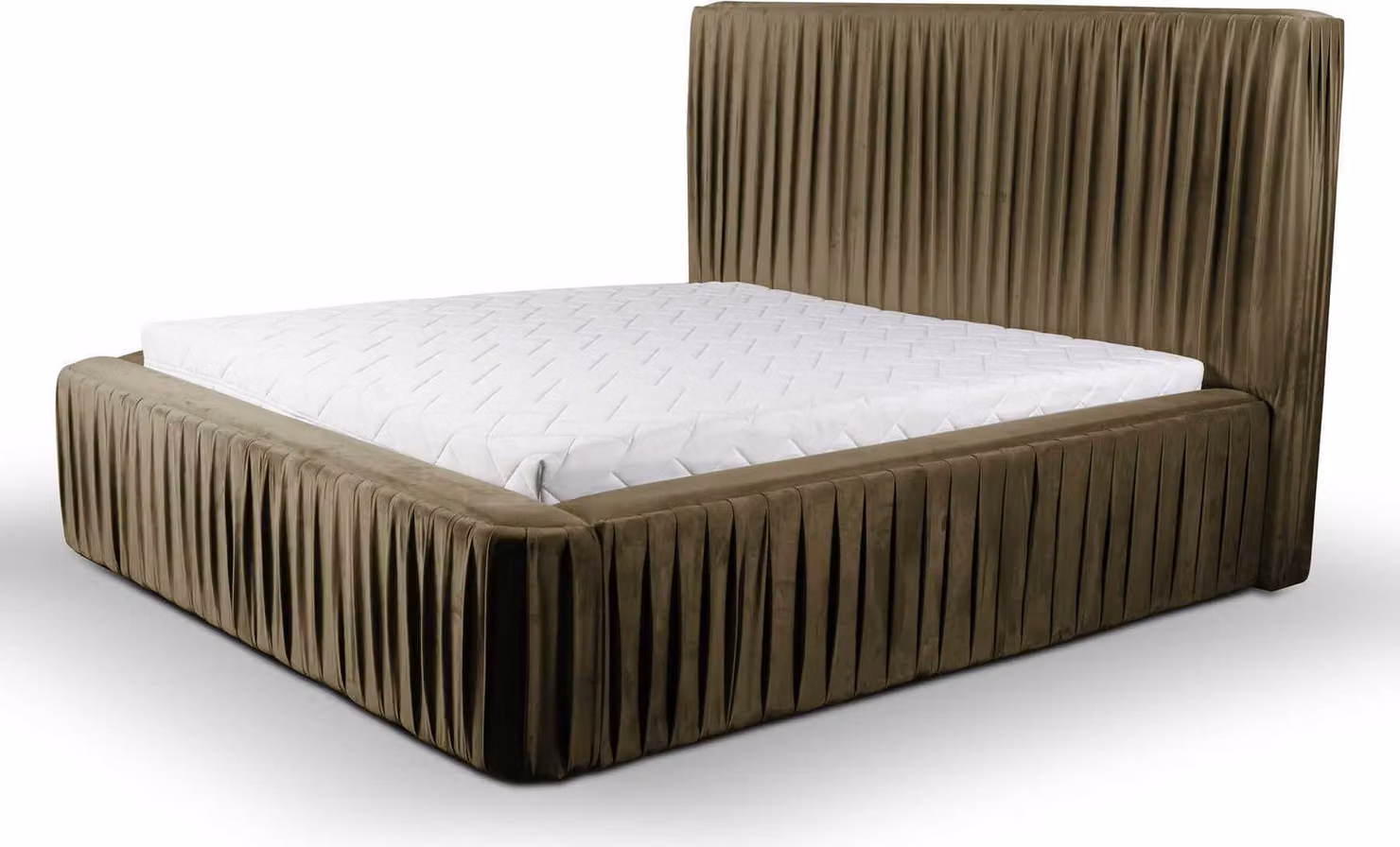 Stoff Design Bett Doppel Betten Luxus Ehe Modernes Hotel Gestell Schlaf Zimmer