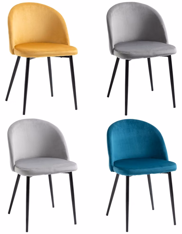 Sedia da pranzo scandinava - Sedia - Sedia a conchiglia - Sedia da bistrot - Sedia di design - Rivestimento