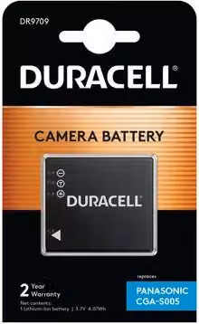 Duracell Li-Ion batt. 1050 mah per Panasonic CGA