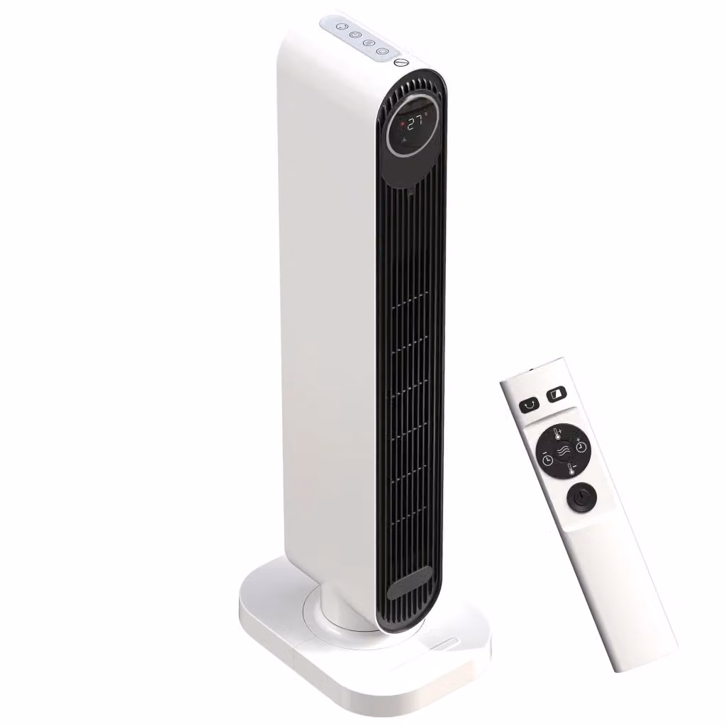 Termoventilatore in ceramica XYLO 2000W con telecomando, timer e oscillazione, Bianco – 2