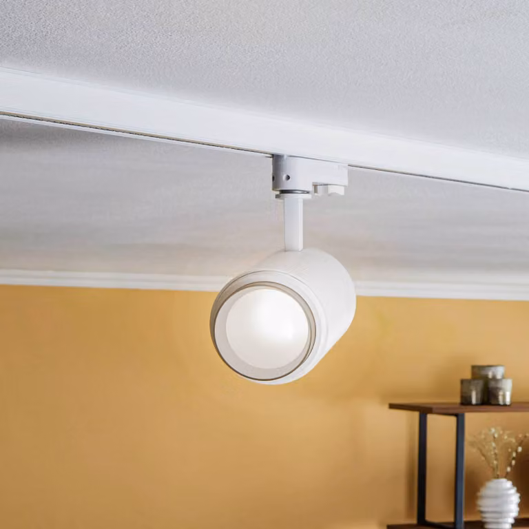 Faretto a binario LED Arcchio Nanna, 3000K, bianco, DALI Nanna Arcchio, dimmerabile, Bianco / Opale, Soggiorno / Sala da pranzo, Alluminio, Moderno