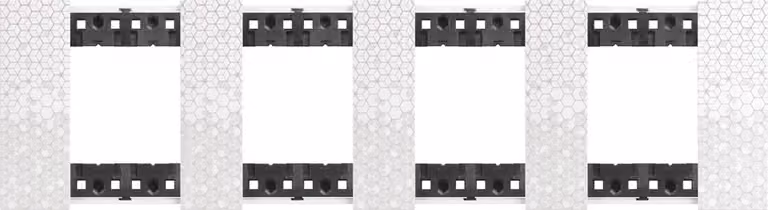 Blende 2 x 4 Modulo IMD BTicino Living Now KA4802M4M_ Pixel