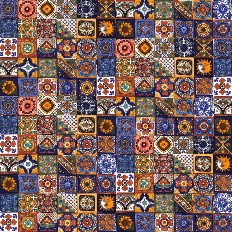 Piastrelle in mosaico di Vetroceramica, 5x5 cm, 120 pezzi, realizzate a mano, colorate