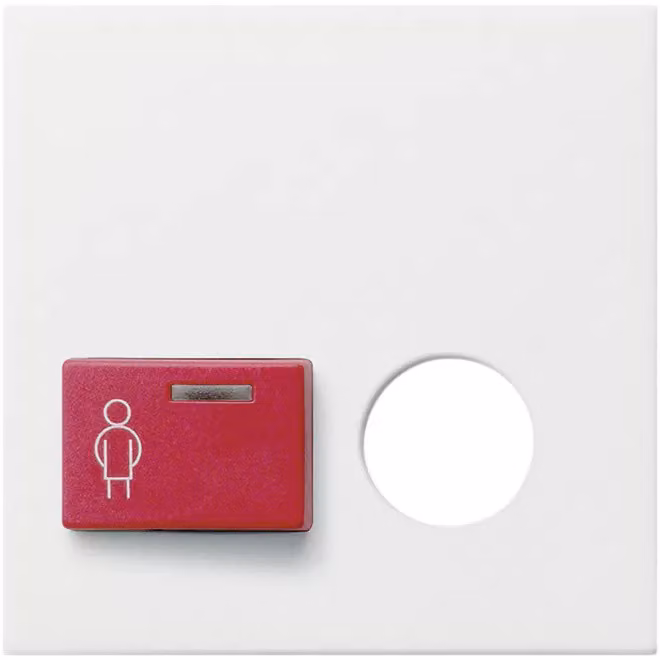 Gira 023227 Copertura Ackermann 73022 B / 73023 B Sistema 55 Bianco puro opaco