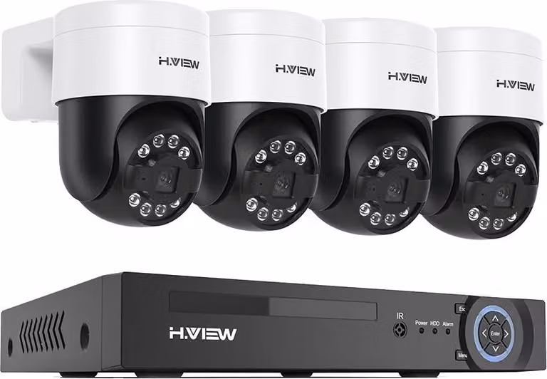 Sistema di telecamere di sicurezza, risoluzione 8MP, accesso remoto, 4pcs 5MP fotocamera, 2T