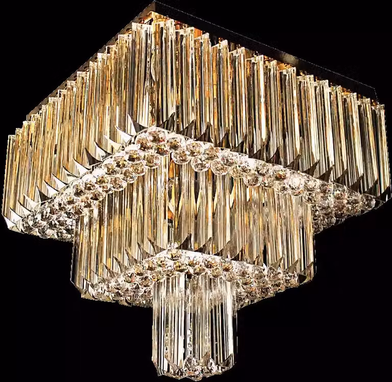 Kronleuchter Moderner Deckenleuchte Designer Gold Luxus Wohnzimmer