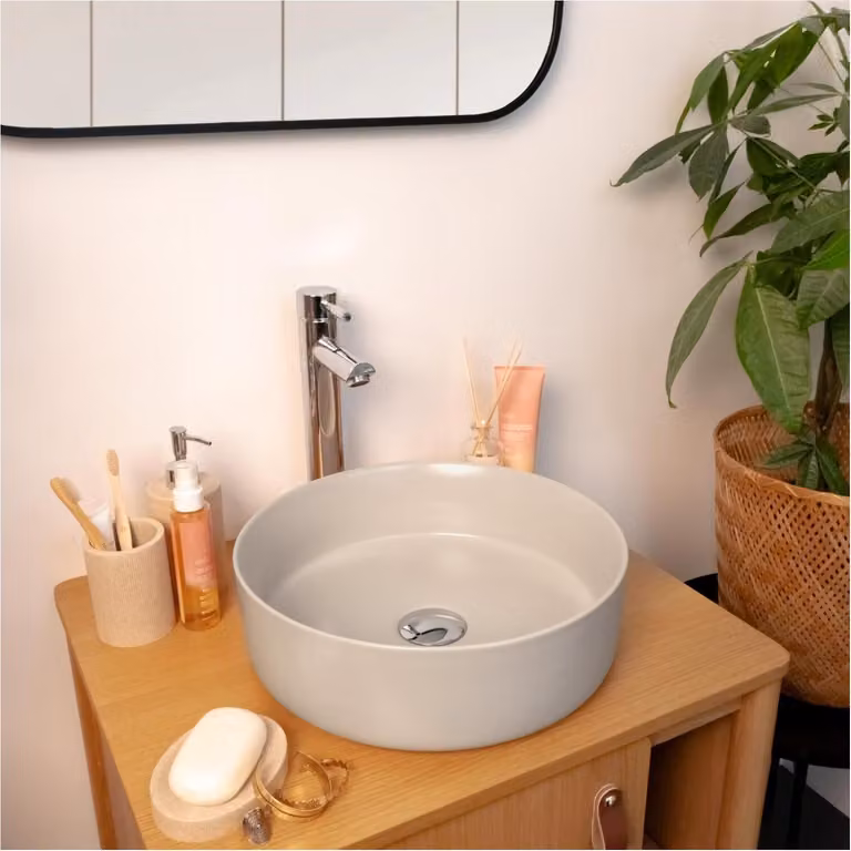 Lavabo da appoggio tondo 36 x 36 cm DIEGO