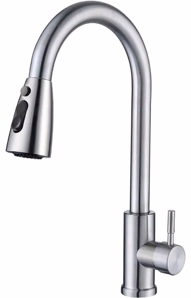 Miscelatore per cucina - Miscelatore per lavello - Miscelatore monocomando - Bocchetta alta - Girevole a 360° - Doccetta estraibile - 3 modalità di erogazione - Montaggio semplice