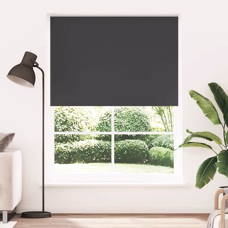 Tenda a rullo oscurante termoisolante vidaXL in poliestere, colore nero, L: 160 cm, H: 230 cm