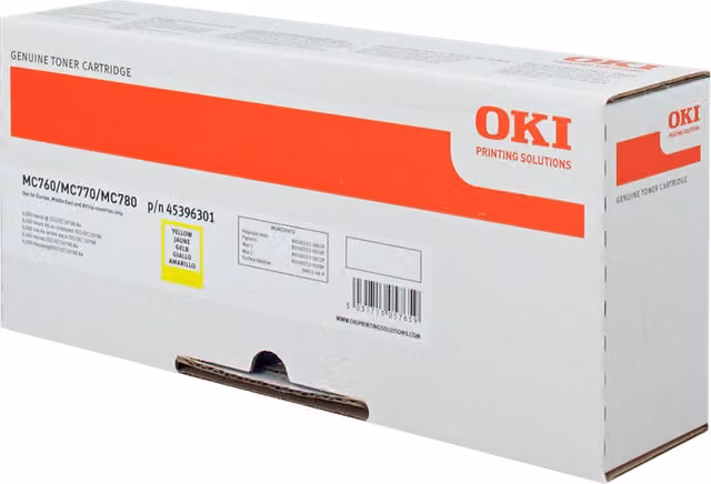 ORIGINAL OKI toner giallo 45396301 MC760 ~6000 Seiten