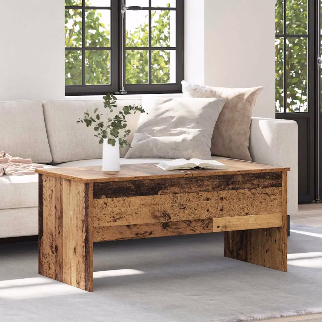 Tavolino da salotto moderno vidaXL in legno marrone L: 102 cm, P: 50,5 cm, H: 46,5 cm