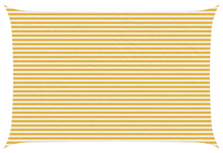 Telo Ombra Giallo e Bianco 4 x 7 m HDPE