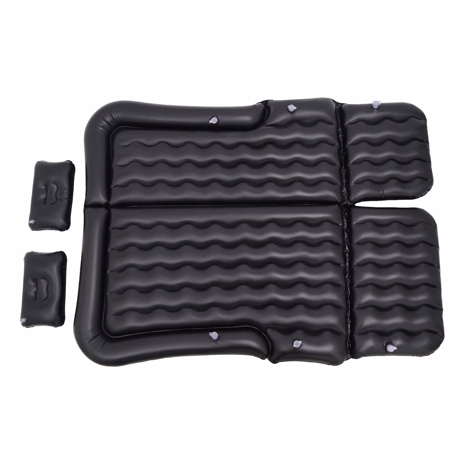 Materasso gonfiabile, pompa elettrica, design portatile, nero