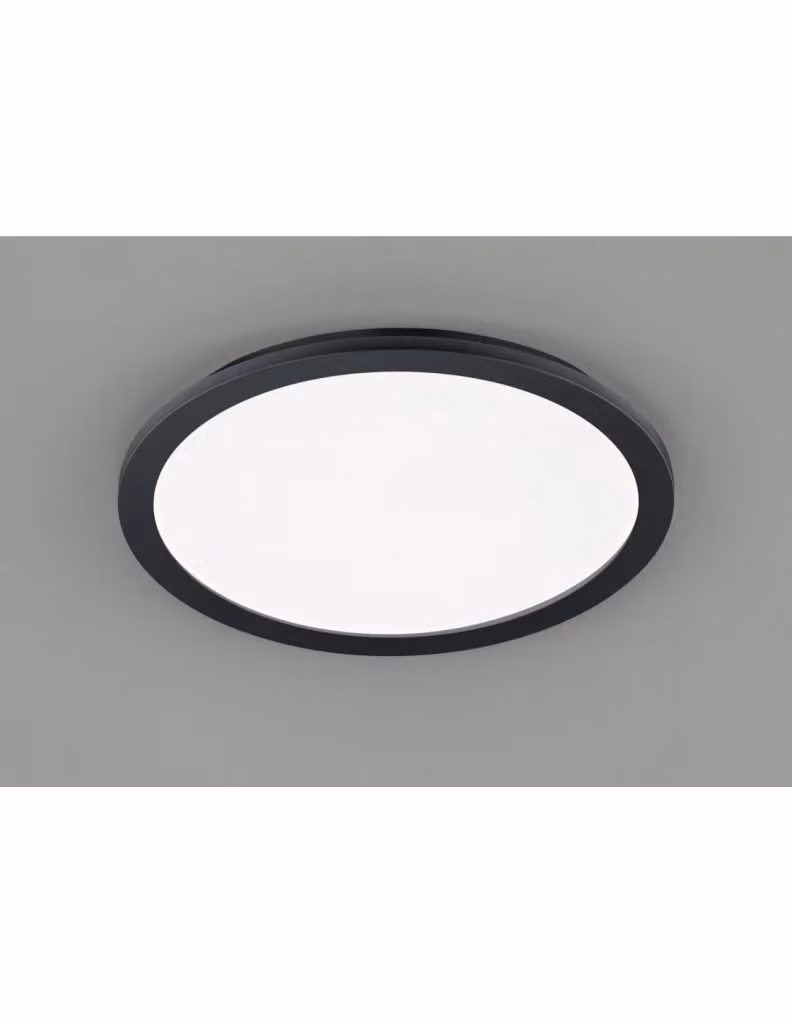 Plafoniera rotonda Camillus Trio Leuchten con LED dimmerabile, colore nero, IP44, Ø 40 cm – 2