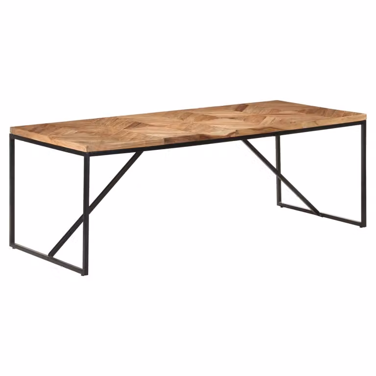 Tavolo da Pranzo 200x90x76 cm Legno Massello di Acacia e Mango