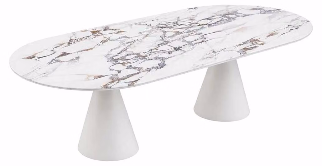 Elegante tavolo da pranzo, lussuosi mobili da sala da pranzo, tavolo da pranzo per la famiglia