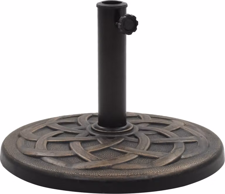 Maison Exclusive - Base per ombrellone, forma circolare, 19 kg, bronzo, poliresina
