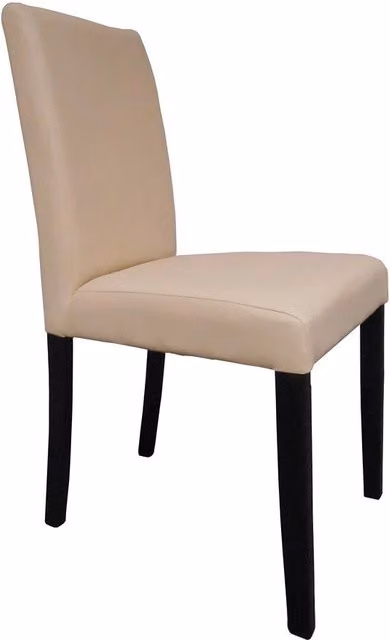 Sedia IVONA CASA VITAL in ecopelle beige e legno wengè per la tua zona pranzo