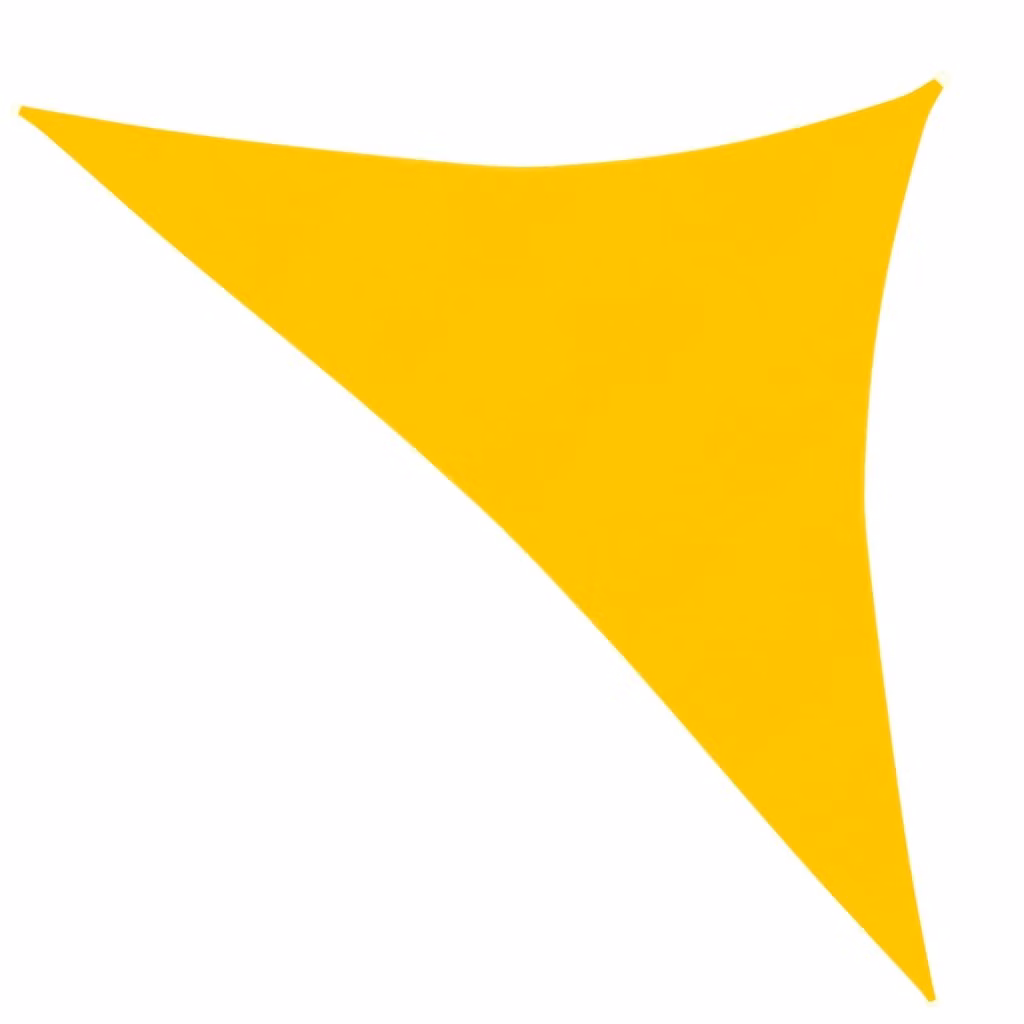 Tenda da sole Living Store, 160 g/m², colore giallo, dimensioni 3,5x3,5x4,9 m, realizzata in HDPE
