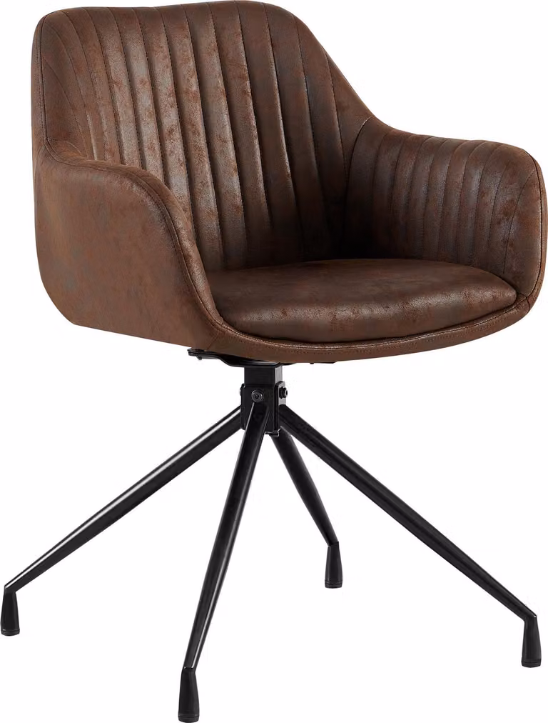 Sedia da pranzo Welby Vintage - marrone scuro