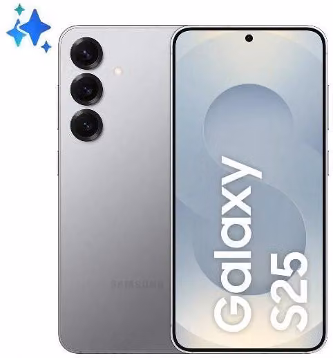 Samsung Galaxy S25 Smartphone AI con Display 6.2 pollici FHD+ Dynamic AMOLED 2X, Fotocamera 50MP, RAM 12GB, Memoria 512GB, Batteria 4.000 mAh, Silver Shadow - SM-S931BZSHEUE