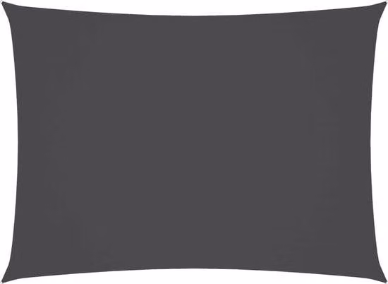 Tenda da sole impermeabile - 2,5 x 4,5 m - Grigio - Tessuto Oxford con rivestimento inPoliuretano- Resistente ai raggi UV e antimuffa - Tenda da sole - Nastro ombreggiante rettangolare - Staffa di fissaggio inclusa