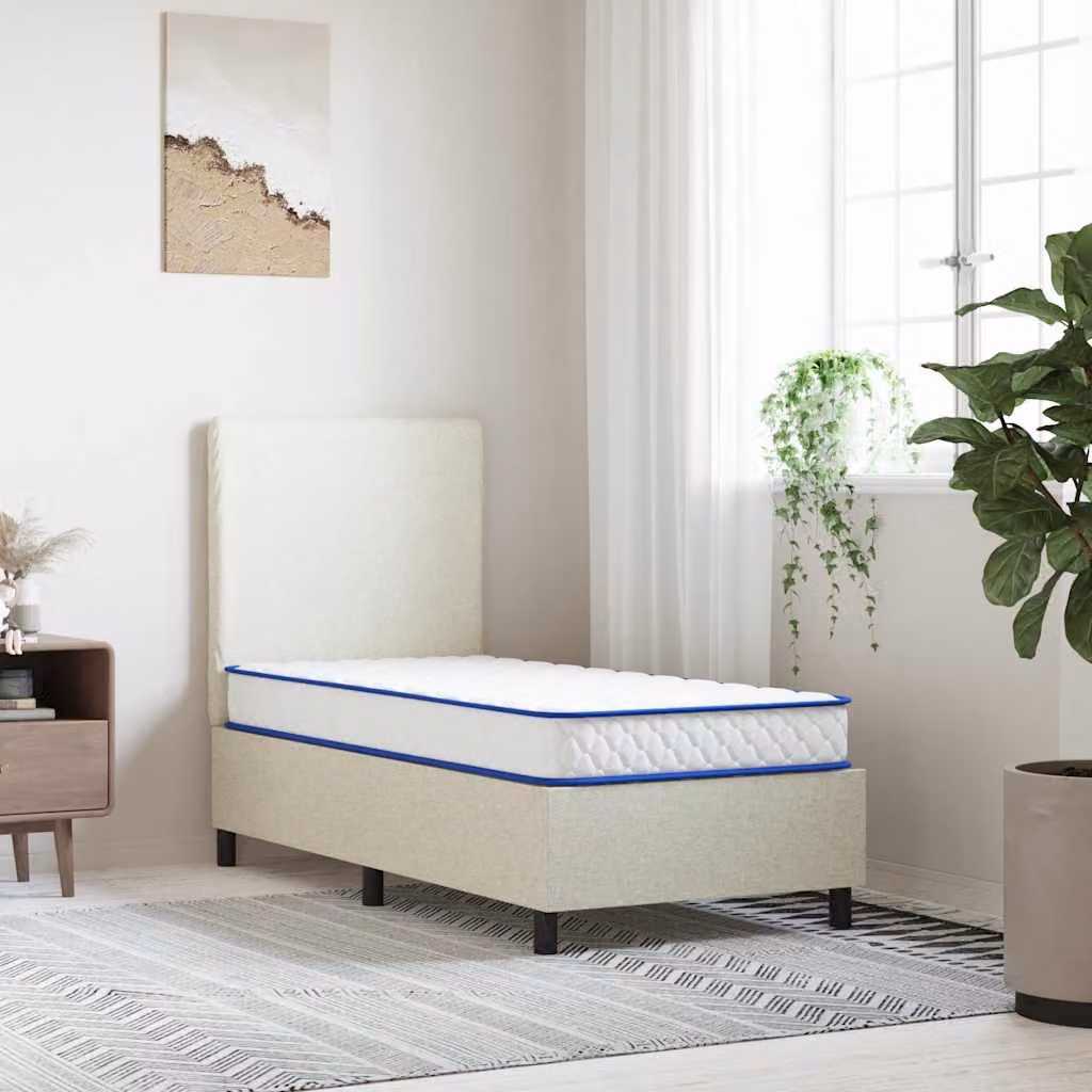 vidaXL Materasso in schiuma viscoelastica bianco L: 160 cm, P: 80 cm, H: 17 cm