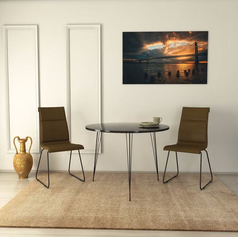 Skye Decor, Sandalf - Royal, tavoli, nero, 90 x 75 x 90 cm