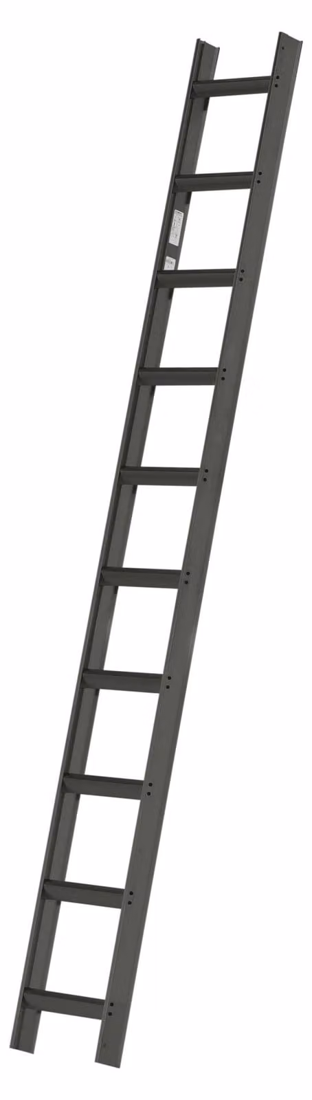 Scala da tetto con rivestimento antracite, 10 pioli e circa 2,80 m