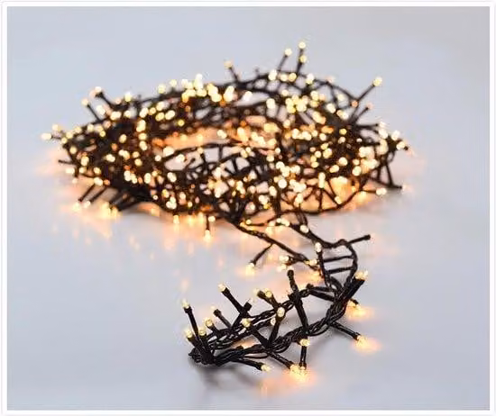 Microcluster | Luci di Natale a LED | 400 lampadine - Bianco extra caldo - Timer - 8 funzioni luminose