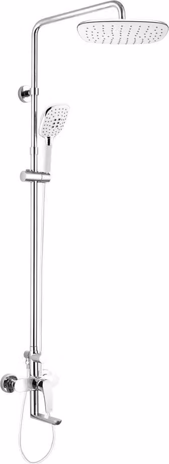 Miscelatore da bagno Mereo Eve con piatto doccia, bianco - CBE60101SJE