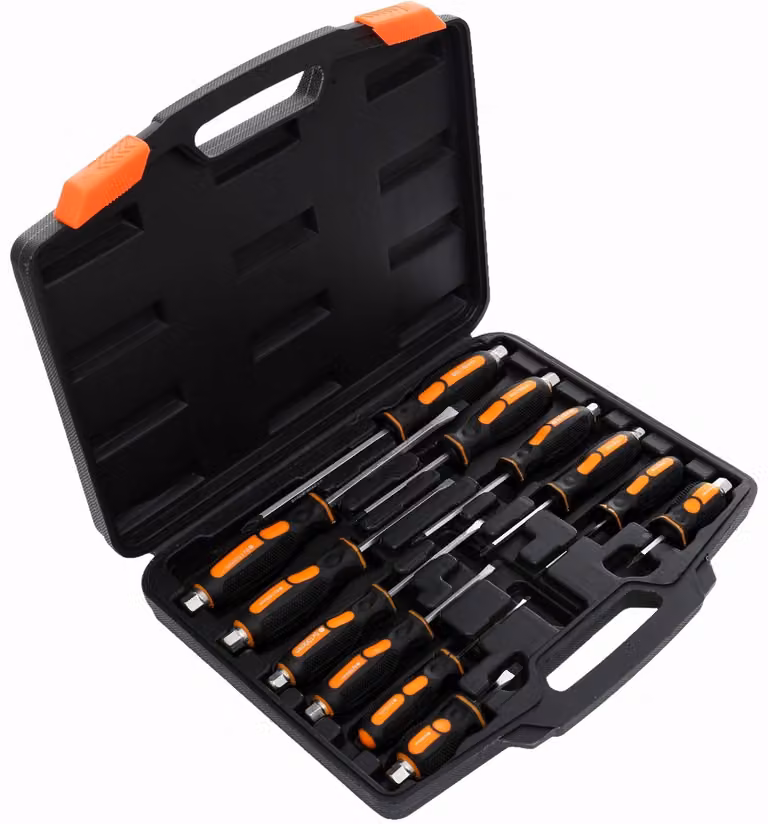 KRAFT&DELE Set di cacciaviti a percussione, magnetici 12 pezzi KD10284